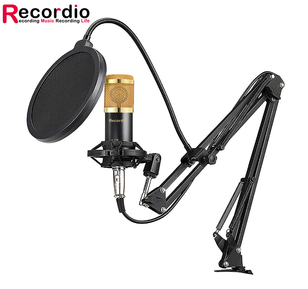 GAM-800PS Professional Condenser Plastic Microphone BM-800 Studio Recording Live Microphone