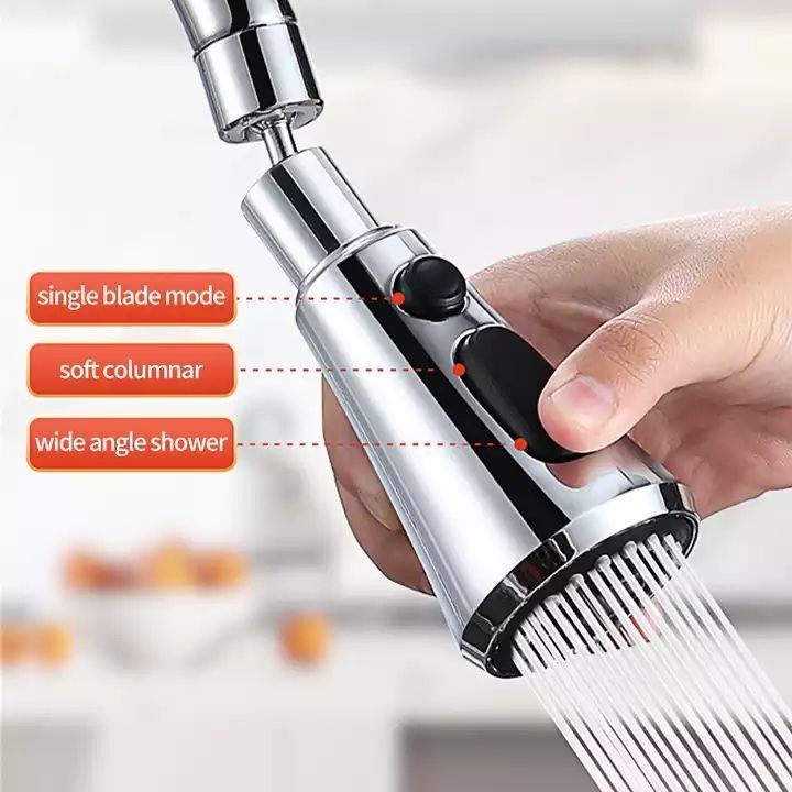 360 Swivel Ball Nozzle Tap Kitchen Accessories Spray Head Water Saving  Adapter Sink Replacement Parts Kitchen Faucet Extender