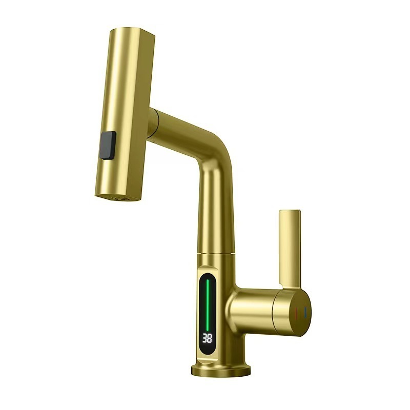 Bath Shower Pull Down Kitchen Sink Faucet Bathroom Basin Faucets Mixers Taps Bathtub Water Faucet With Filter