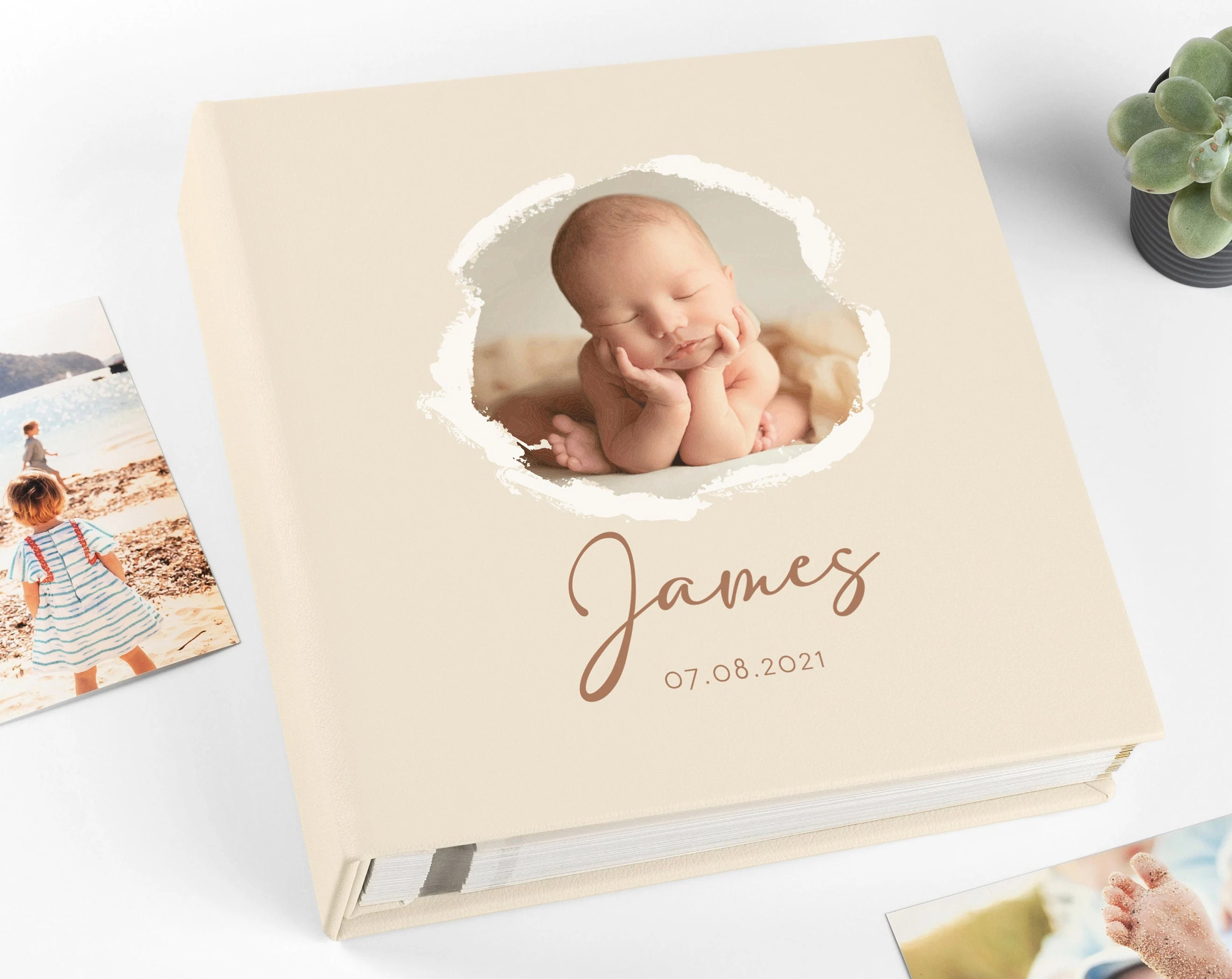 Wholesale Self-adhesive Baby Photo Album Baby Monthly Milestone Blanket Babies Photo Album from Pregnancy First Year Book