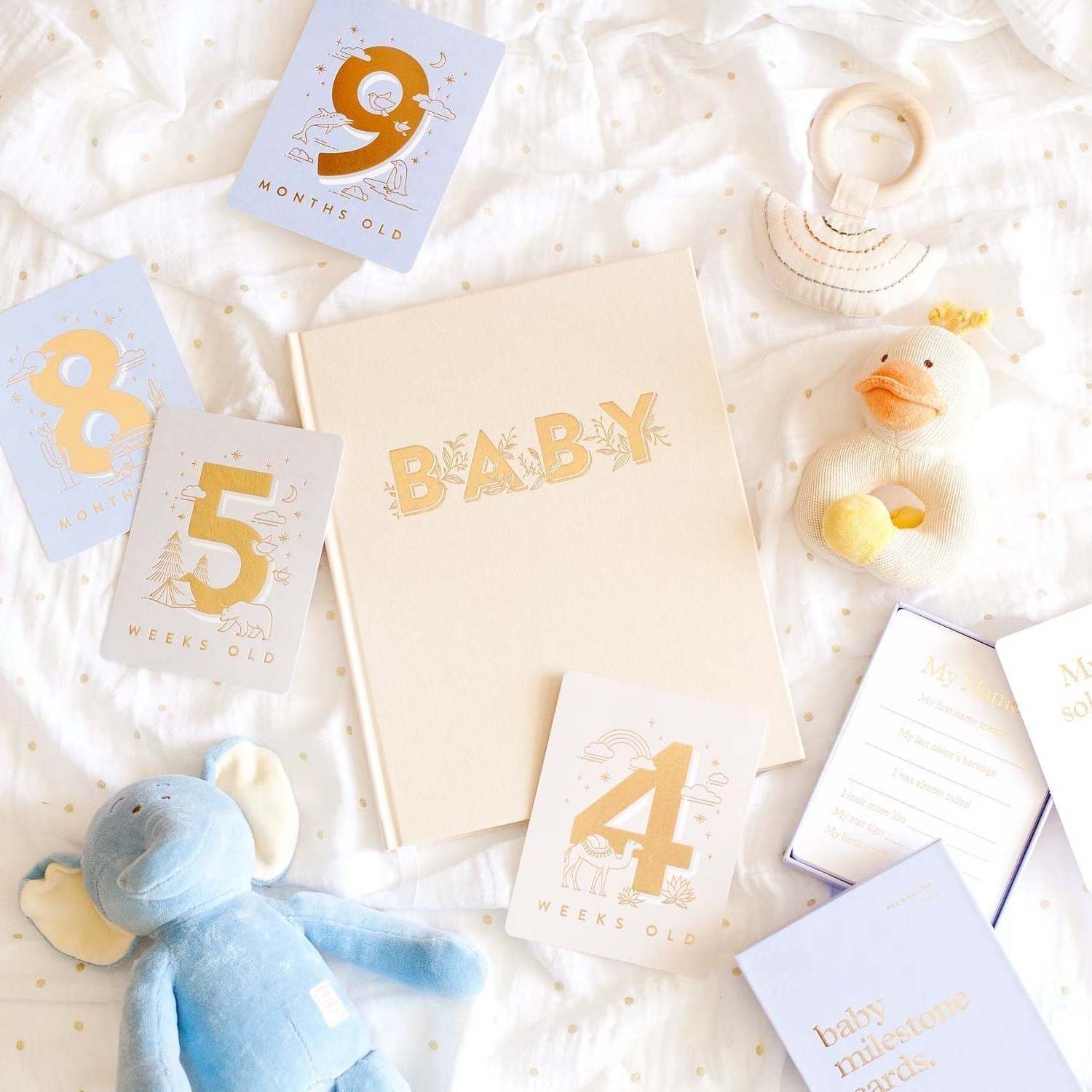 Hello World Birth Sign Baby Birth Mile Stone Cards Milestone Discs Baby Milestone Cards Gift Box