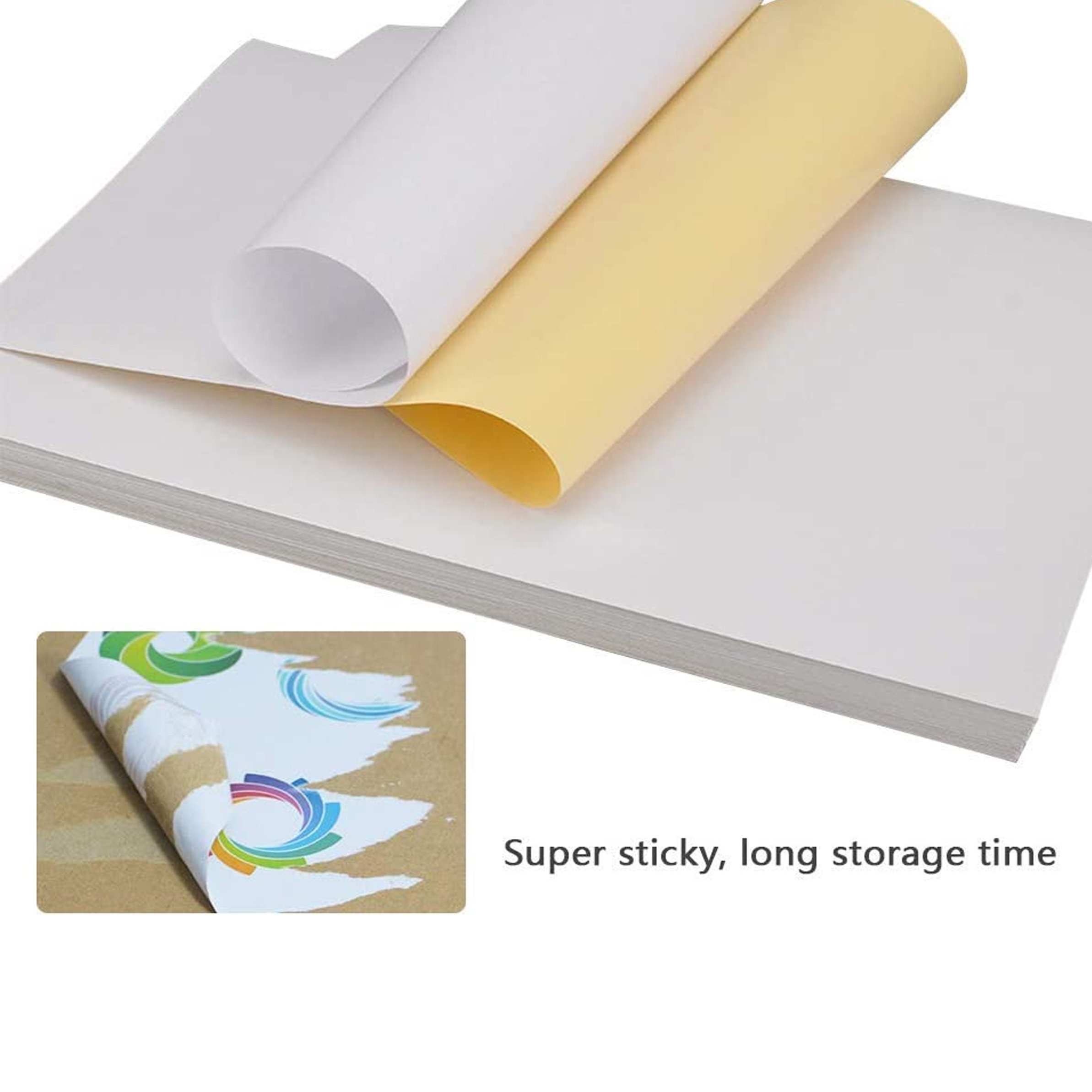 Wholesale Glossy Sticker Paper Self Adhesive Shipping Labels For All Printer Full Sheet Label A4 Photo Paper