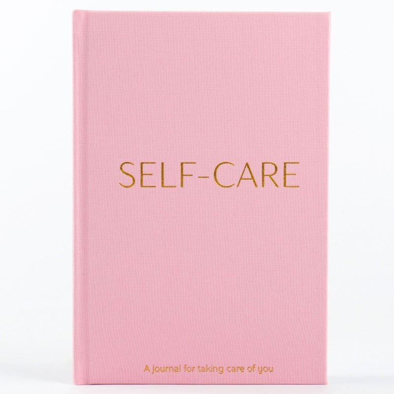 Custom Private Label Linen Cover A5 Self Care Journal Pink Writing Journals For Self Care