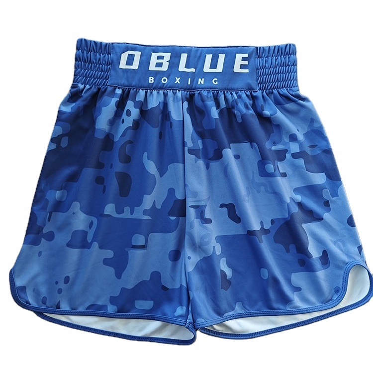 Wholesale custom sublimation logo Thailand muay thai shorts high quality embroidered thai boxing mma short wear