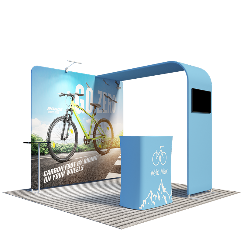 fast to ship exhibition display tradeshow booth 3d 10x10ft trade show display