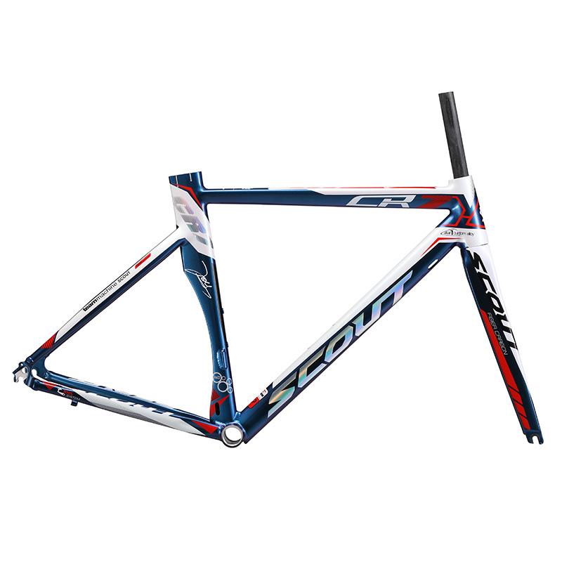 high quality bicycle alloy frame road bike carbon fork V brake