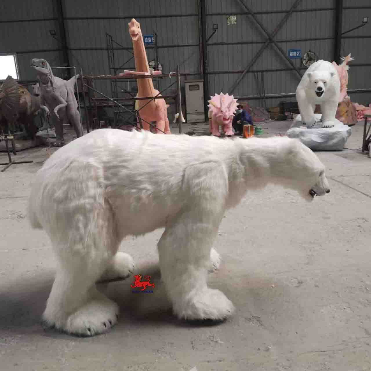 Realistic Simulation polar bear costume for theme park/show