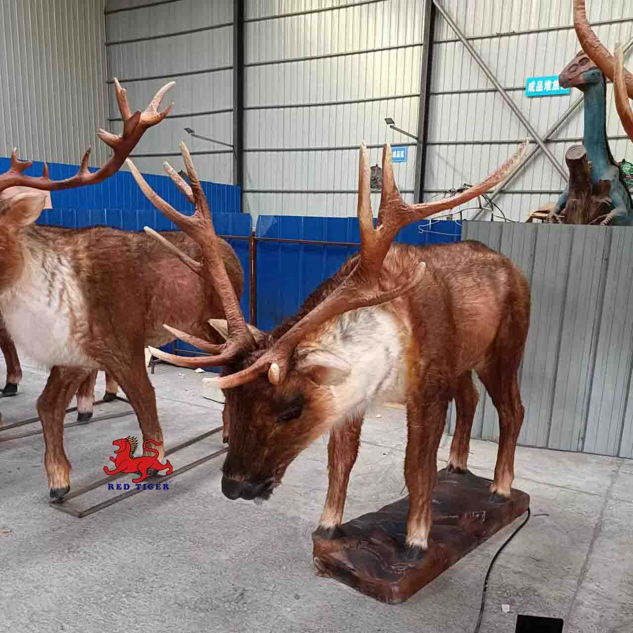 Christmas Decoration Reindeer Large size Big Animal Elk Sika Deer for Outdoor Standing Sitting Deer