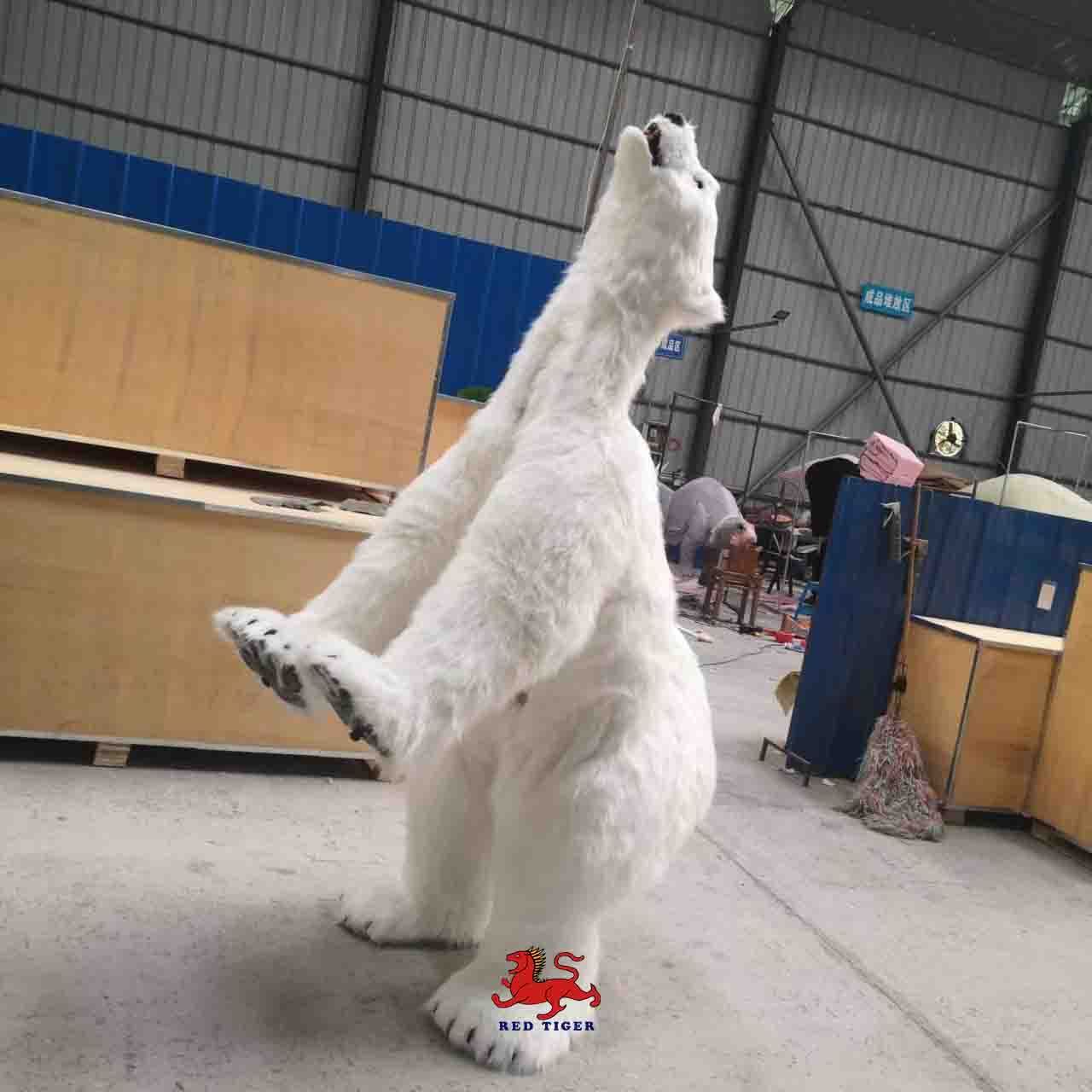 Realistic Simulation polar bear costume for theme park/show