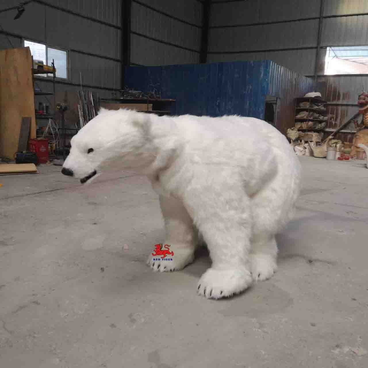 Realistic Simulation polar bear costume for theme park/show