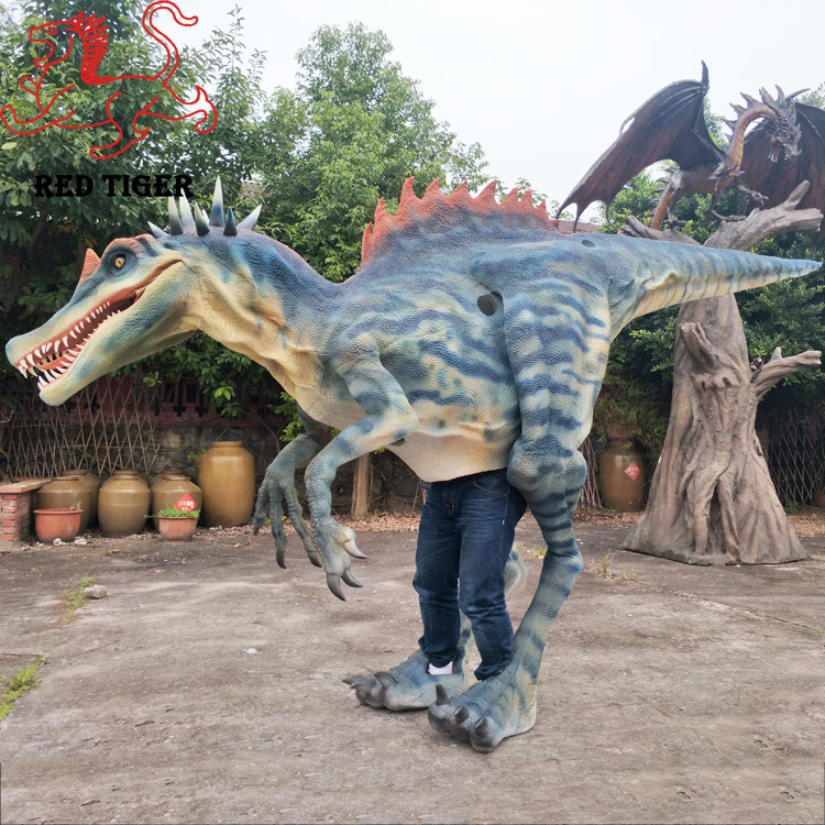 Mechanical realistic walking spinosaurus dinosaur costume