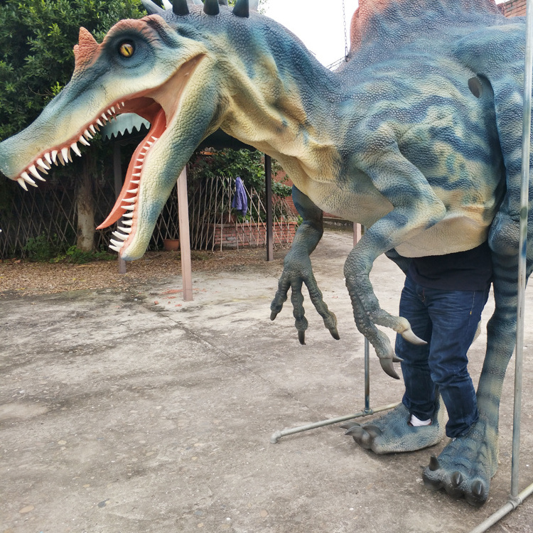 Mechanical realistic walking spinosaurus dinosaur costume