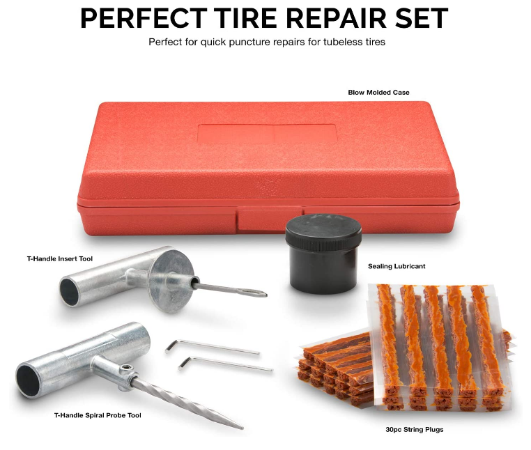 Universal Car Motorcycle Bike Rubber Strips Tire Repair Emergency Tubeless Auto Tire Repair Kits/Heavy Duty Tire Repair Sets