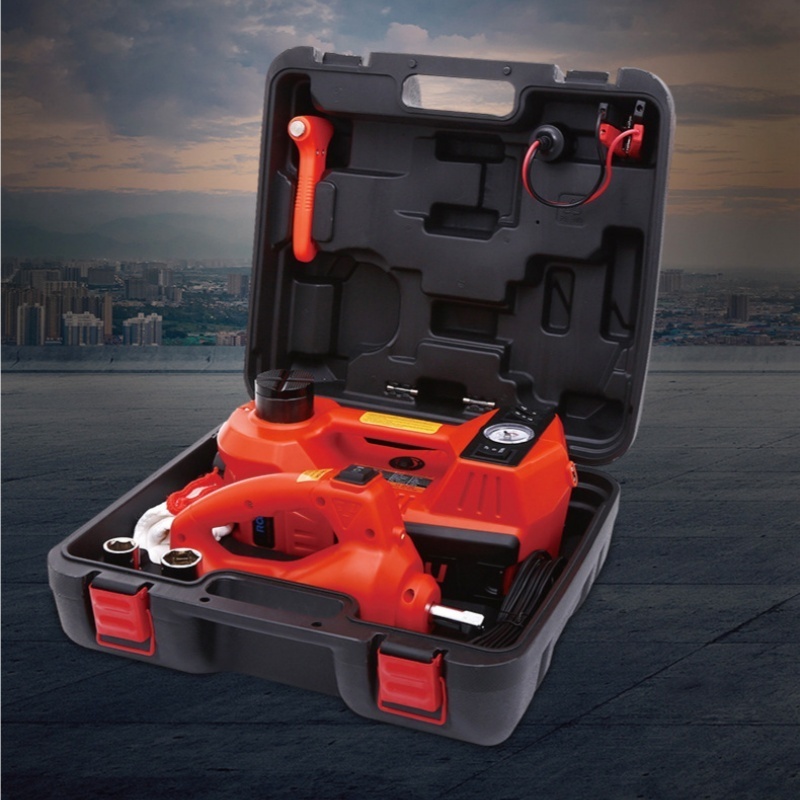 12V 5T Electric Car Jack Kit Hydraulic Floor Jack Portable Car Jack And Electric Wrench Set Emergency Tire Change Kit