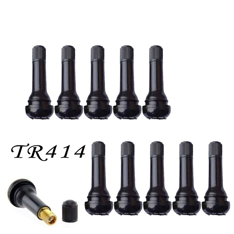 Tire Valve TR414 TR413 Tubeless Tire Valve Stem Replacement With Valve Core