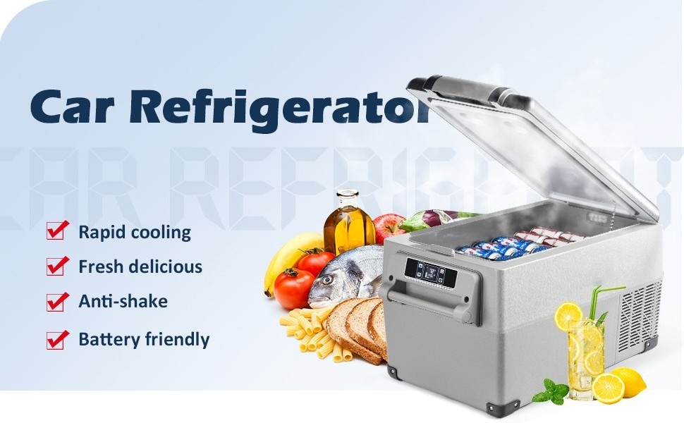 DC12V/24V Mini Portable Car Refrigerator Compressor Car Fridge Dual Zone Cooler Box For Camping/car trucks freezer refrigerator