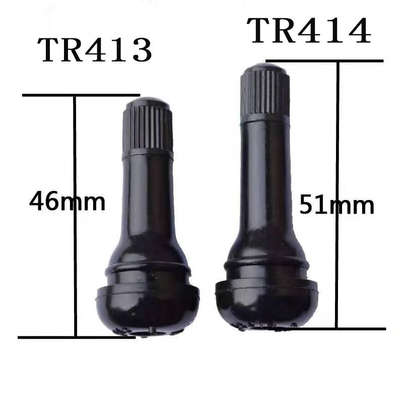 Tire Valve TR414 TR413 Tubeless Tire Valve Stem Replacement With Valve Core