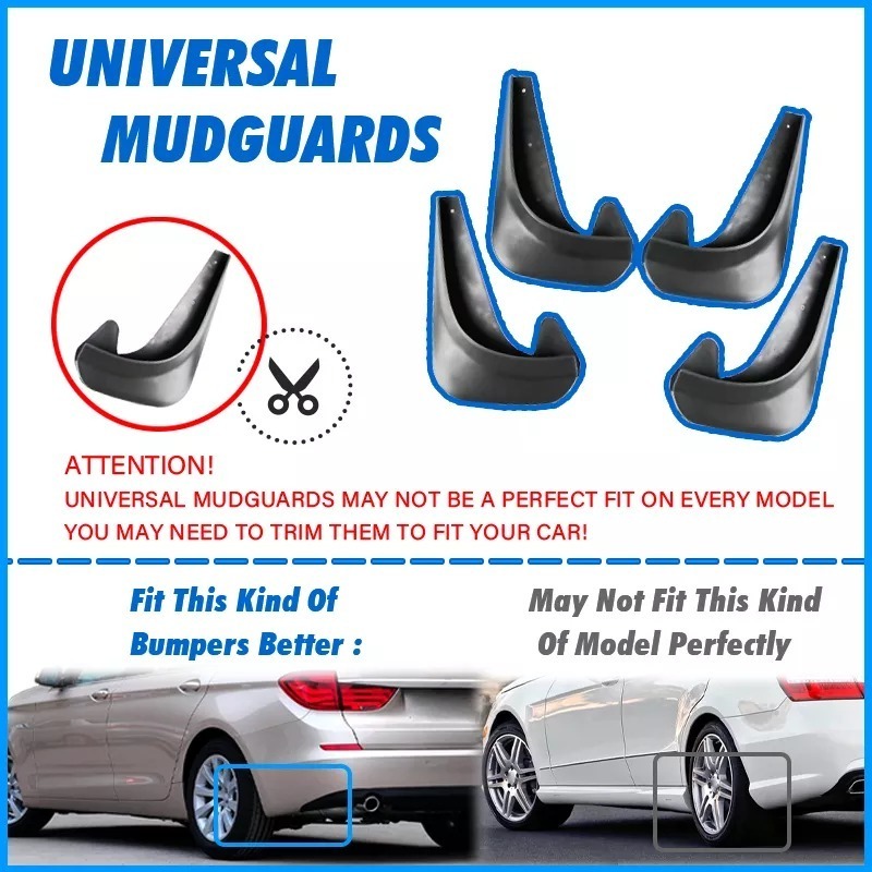 Universal Car Front Rear Fenders Mudflaps Mud Flaps Flap Splash Guards Mudguard For Most vehicles Car Accessories guardabarro