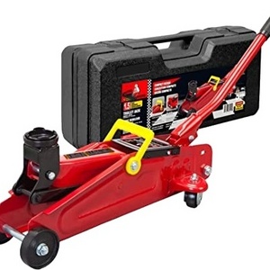 1.5 Ton (3,000 lb) Capacity Hand rocker Hydraulic Floor Car Jack With Blow Mold Carrying Storage Case/ Lifter Car Jack