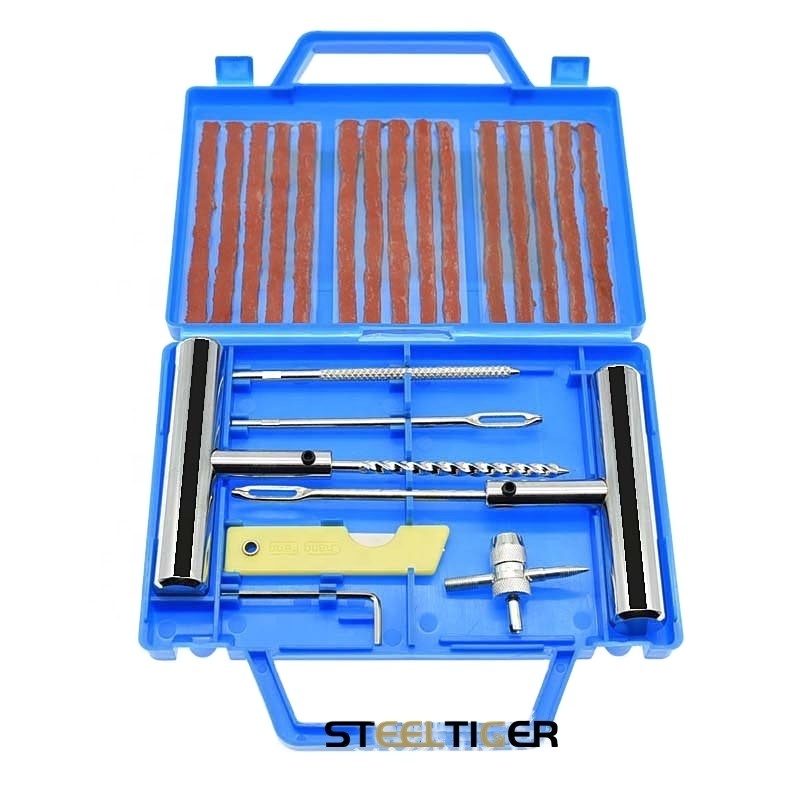 23PCS Universal Tire Repair Tool Kit Repair Tool Set For Car Motorcycle Automotive Bike Emergency Tire Repair Kit