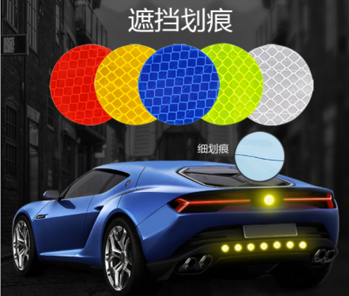 Reflective Sticker Motorbike Scooter Night Warning Reflector Film Cycling Decal Tape Bike Stickers Accessories