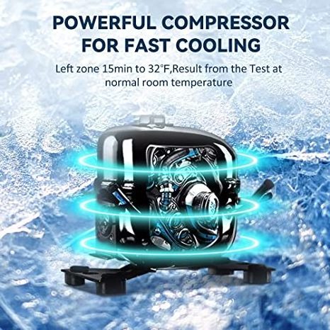 DC12V/24V Mini Portable Car Refrigerator Compressor Car Fridge Dual Zone Cooler Box For Camping/car trucks freezer refrigerator