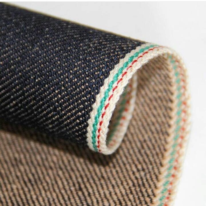 Custom weight design and lines for jeans plain high quality selvedge denim fabric wholesale