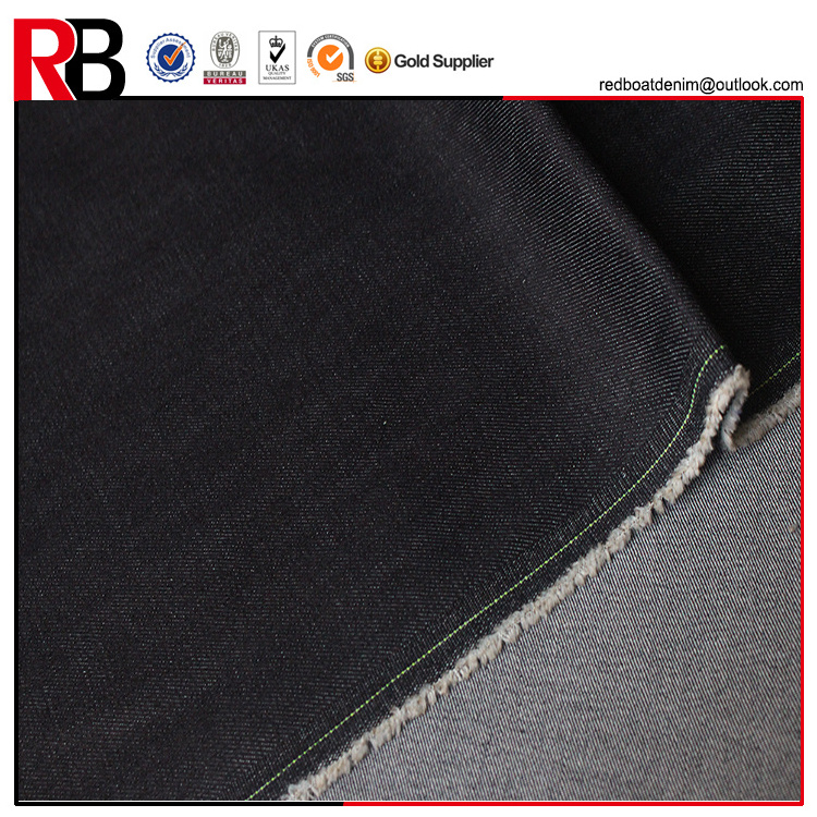 56-57width blue black color stretch 98 cotton denim fabric