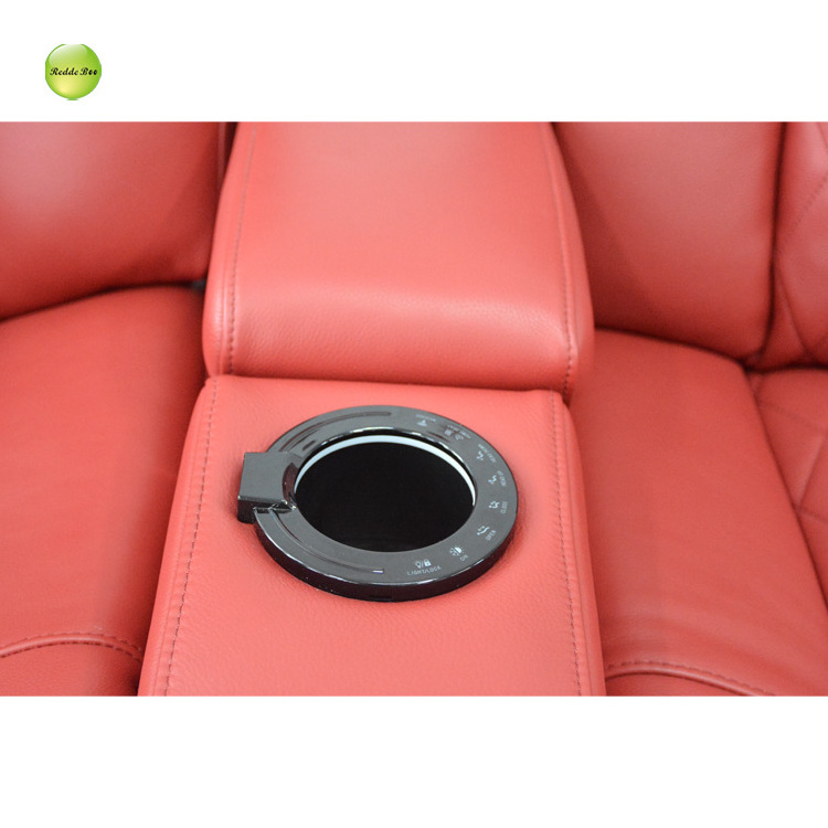 Wholesale Vip Seating Genuine Leather Cinema Theater Seats Multimedia Power Recliner Home Theatre Recliner Sofa