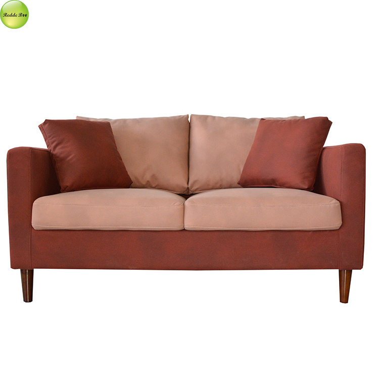 France hot sale high quality modern sofa mingle colors with wooden legs