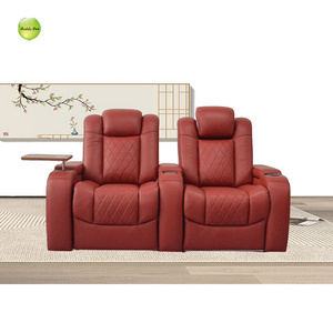 Wholesale Vip Seating Genuine Leather Cinema Theater Seats Multimedia Power Recliner Home Theatre Recliner Sofa