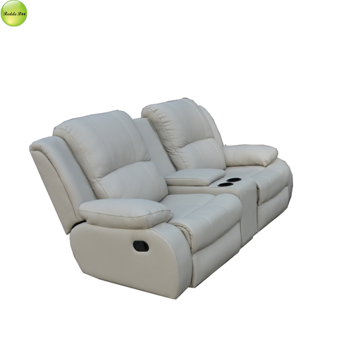 Luxury leather home theater recliner sofa with tea table 8620