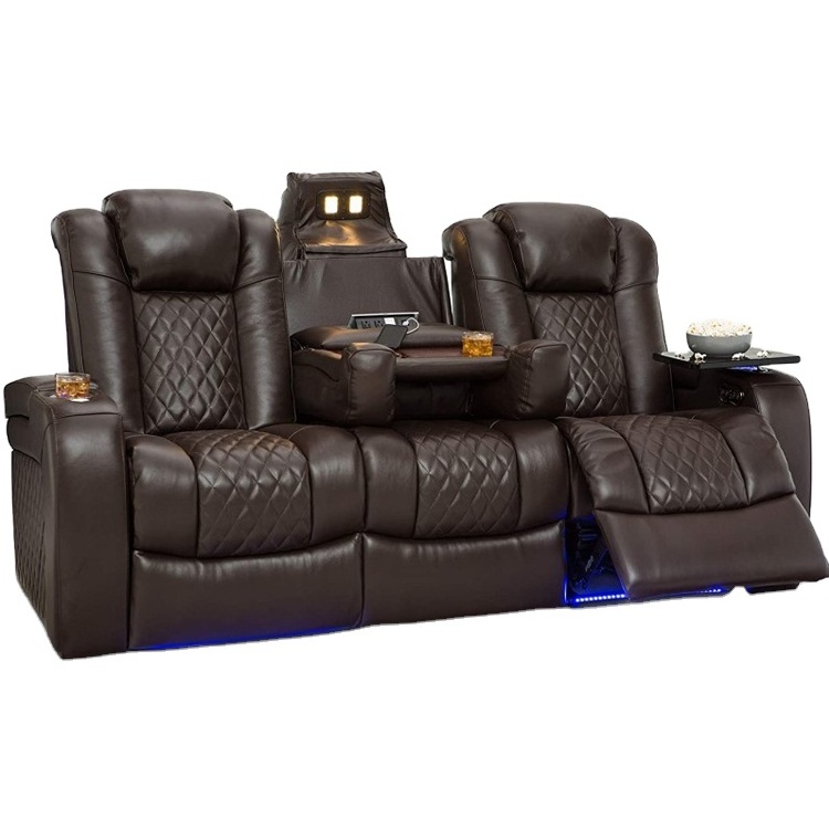 High quality home furniture recliner faux leather sofa made in china american style decoro leather sofas