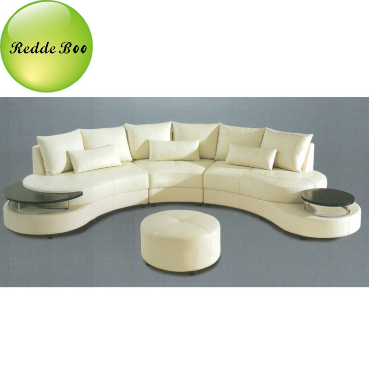 Modern furniture sofas ,half moon round leather sofas 628