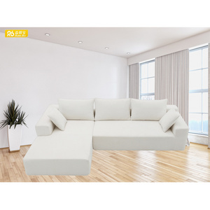 Bestseller Sectional Couch Compressible Vacuum Foam Sofa Chairs Lounger Seat Velvet Cloth Fabric Sofa Compressed Sofa W448