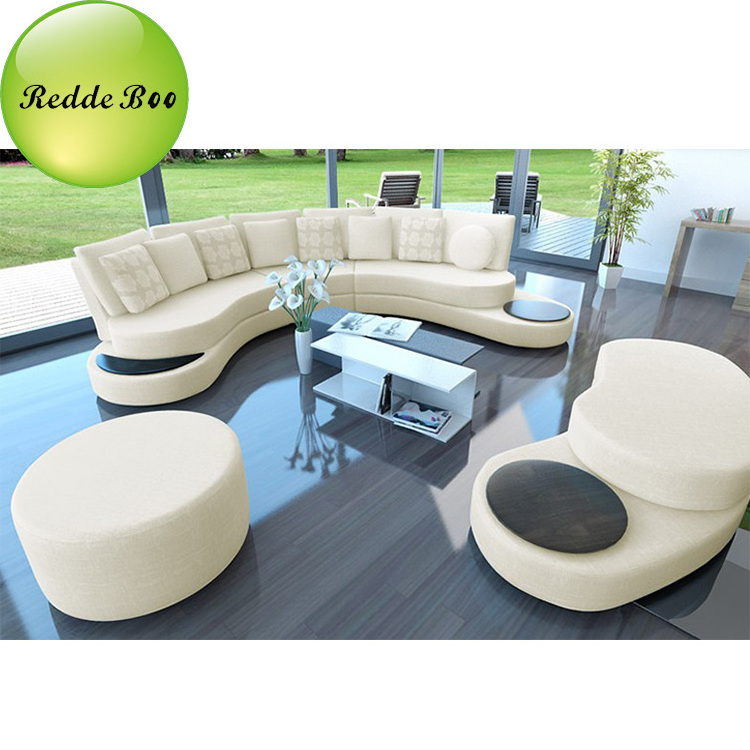 Modern furniture sofas ,half moon round leather sofas 628