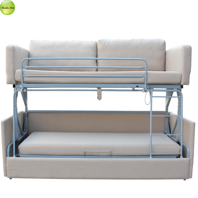 Redde Boo Wholesale S518 Leather Sofa Bed Double Deck Bed High Quality Home Furniture Suitable For Bedroom