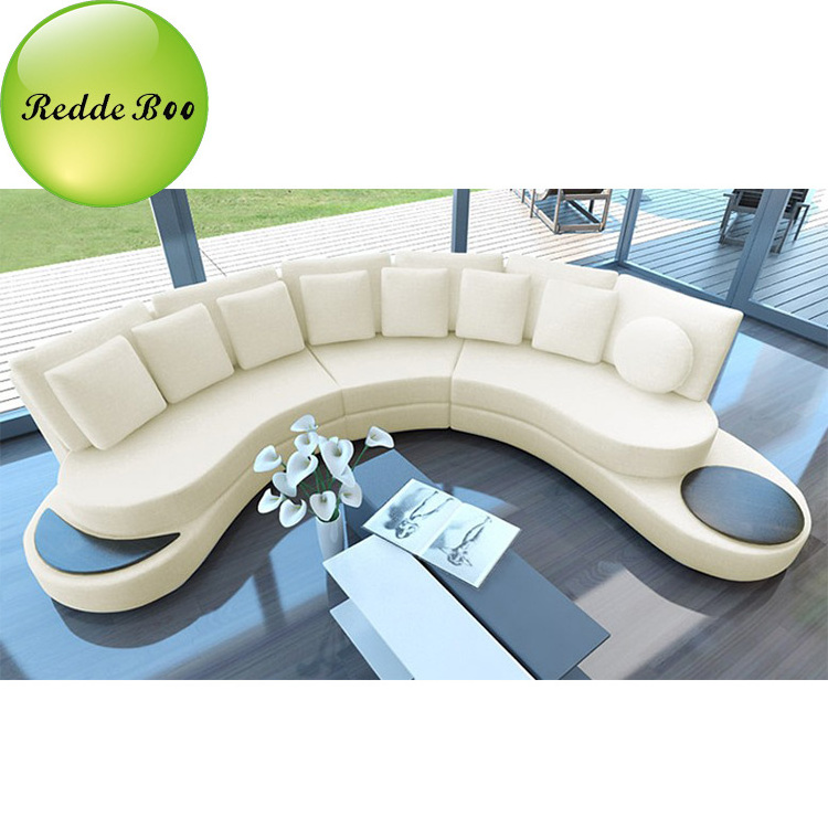 Modern furniture sofas ,half moon round leather sofas 628