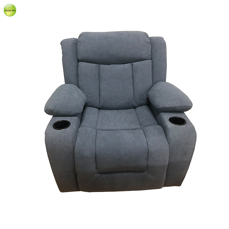 Arabic style reclining chairs living room fabric single sofa manual function home furniture for sale