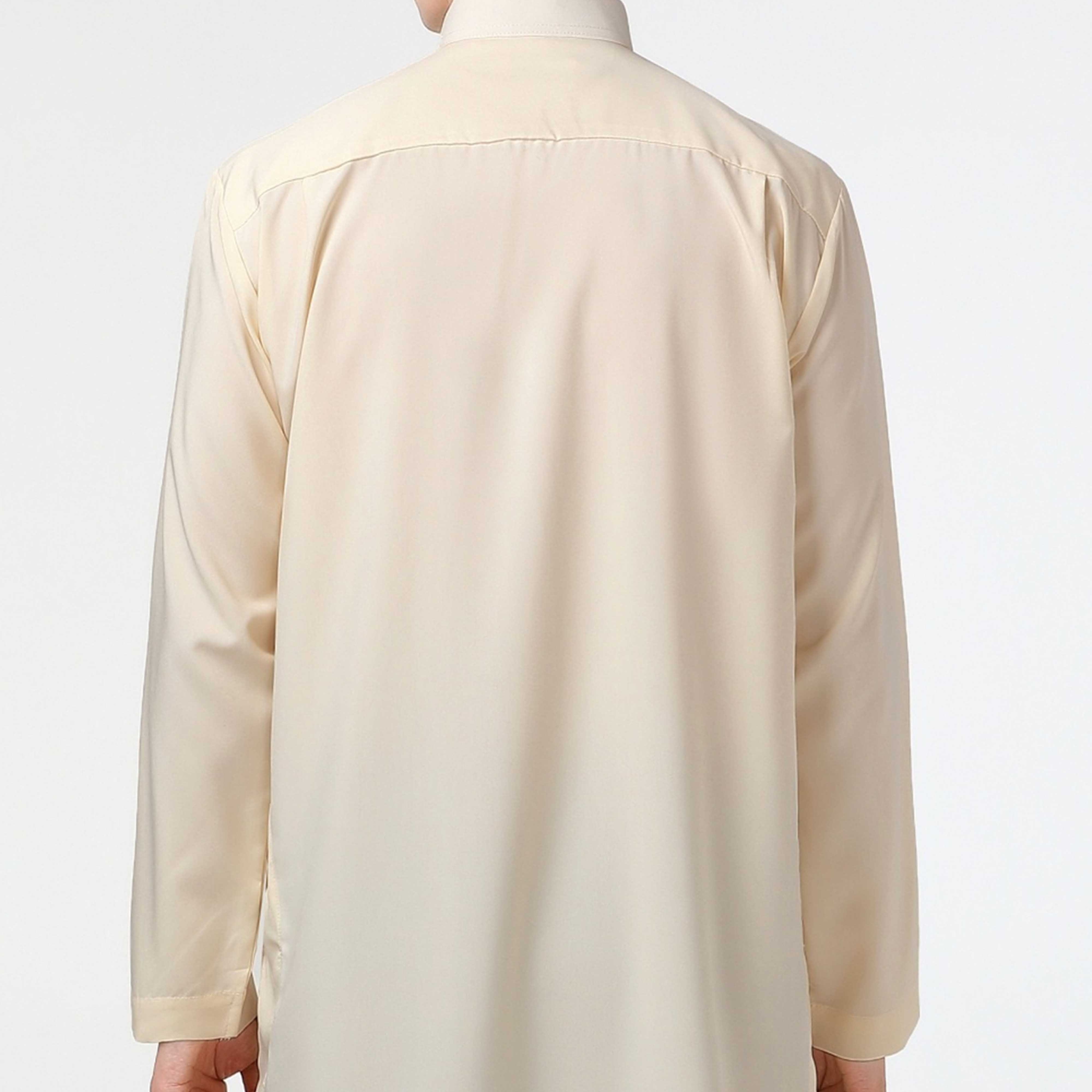 Men Thobe Al Daffah Thobes Long Sleeves Arabic Fashion New Arrival Arabic Men Robe Muslim Long Thobe