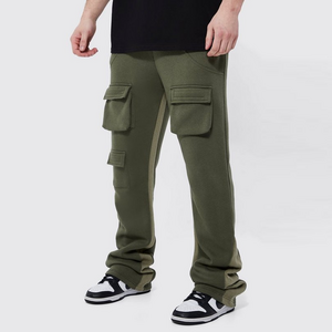 High Quality Customized Wholesale Track Pants Flare Sweatpants Mens Stacked Jogger Casual Pant