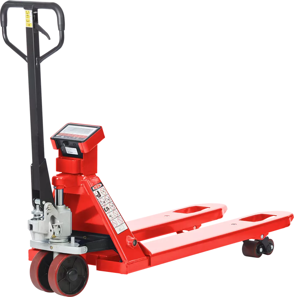 2 ton 2000kg electric scale lithium battery hand pallet jack truck wheel power pallet truck with scale