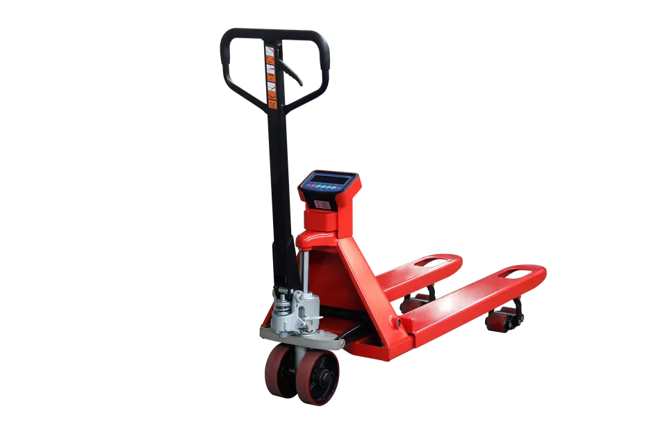 2 ton 2000kg electric scale lithium battery hand pallet jack truck wheel power pallet truck with scale