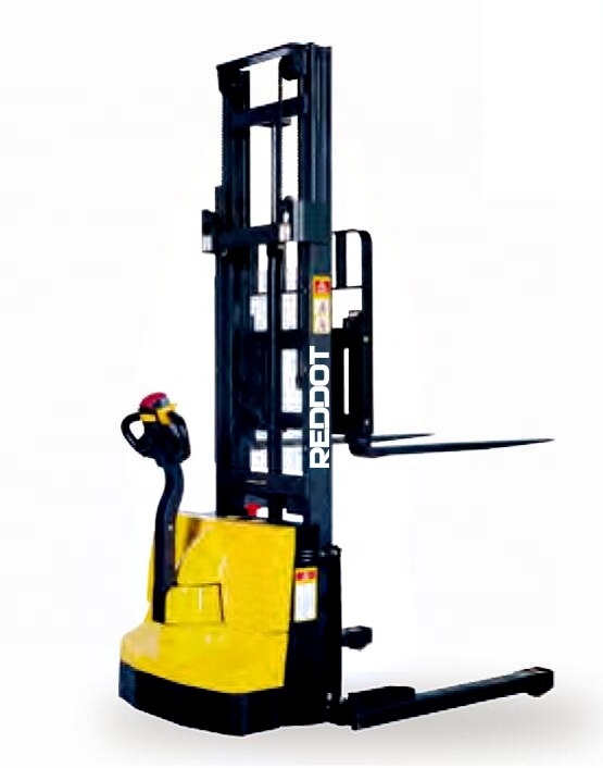 REDDOT top-sell 1-1.5 t walkie straddle leg wide support leg automatic full electric stacker