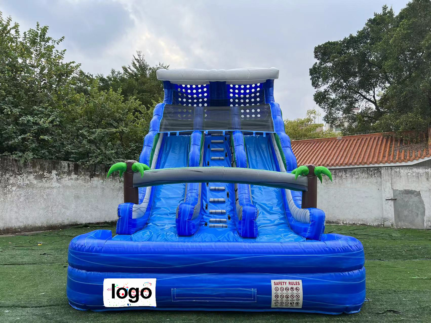 20ft high giant cheap inflatable water slide