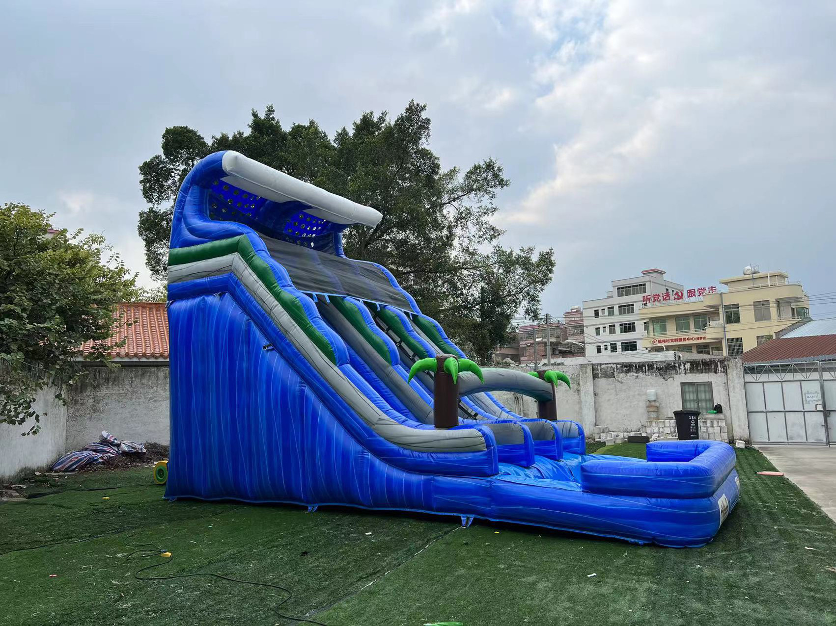 20ft high giant cheap inflatable water slide