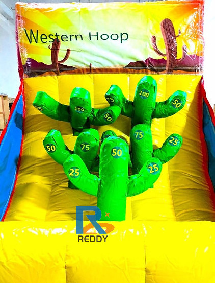 Hot sales outdoor funny inflatable carnival games sale carnival games booth with customized design