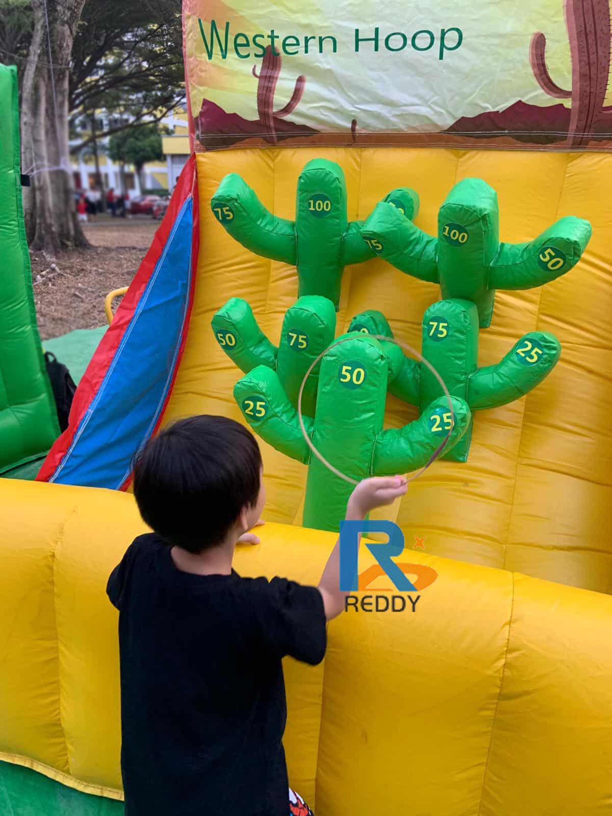 Hot sales outdoor funny inflatable carnival games sale carnival games booth with customized design