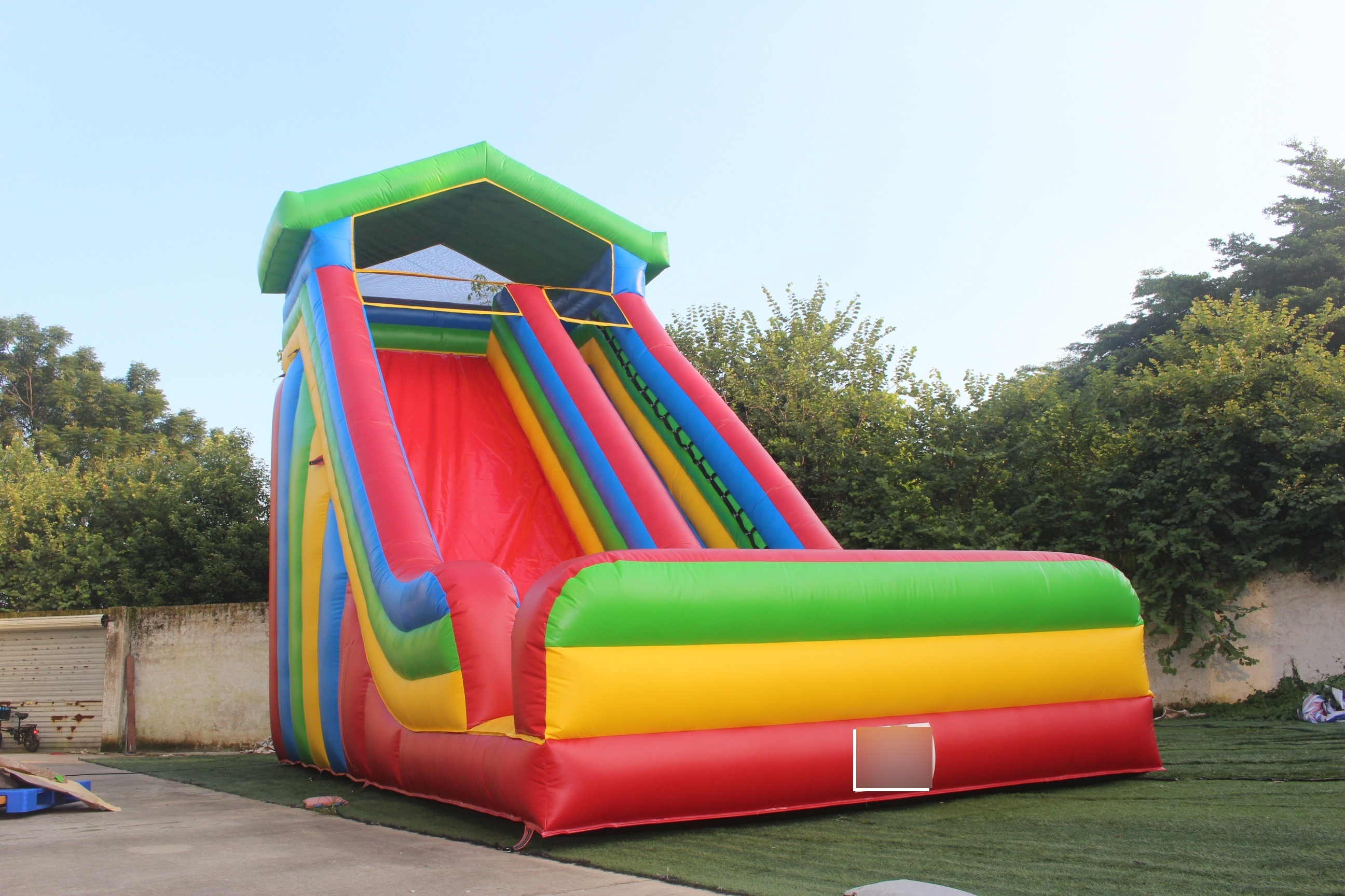 Factory price high quality bouncy house commercial  inflatable bouncer with slide for kids inflatable slide