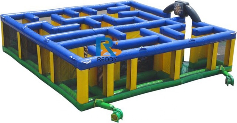 Customized inflatable haunted house commercial grade pvc inflatable game for sale inflatable maze